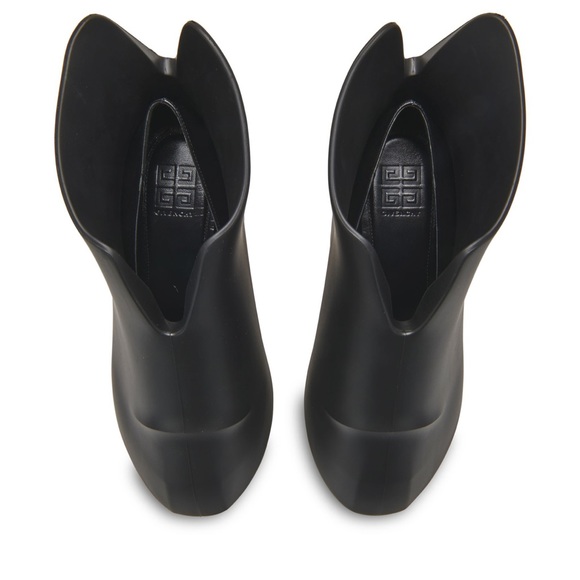 NEW IN BOX Authentic GIVENCHY Monumental Mallow Wedge Shoes Boots In Rubber - Picture 5 of 6